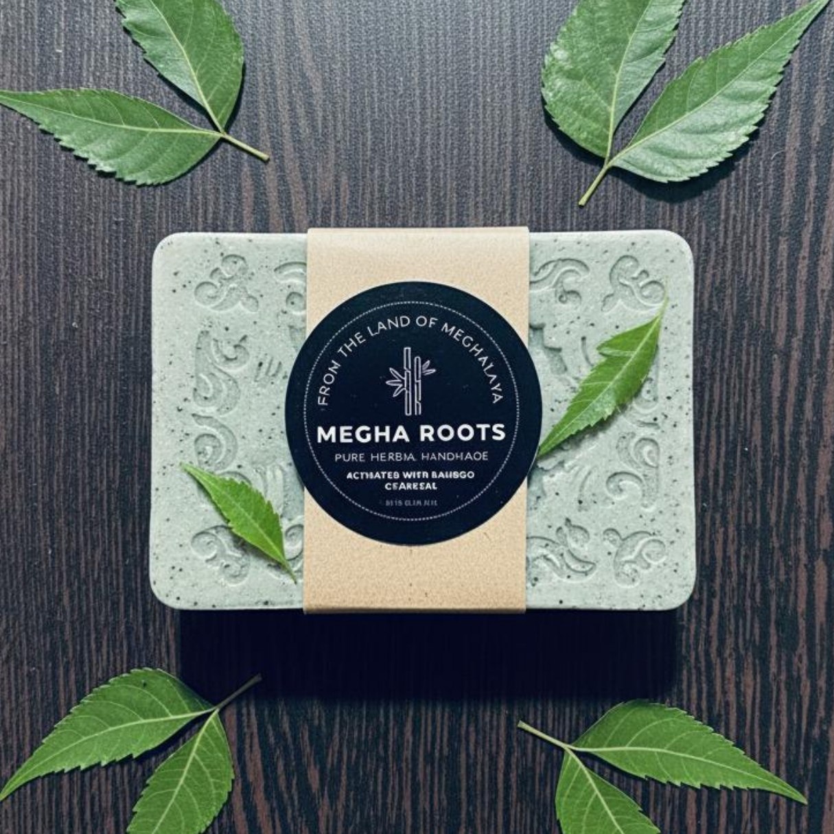 Tan Clear Herbal Scrub Organic Soap Bar Organic Soap