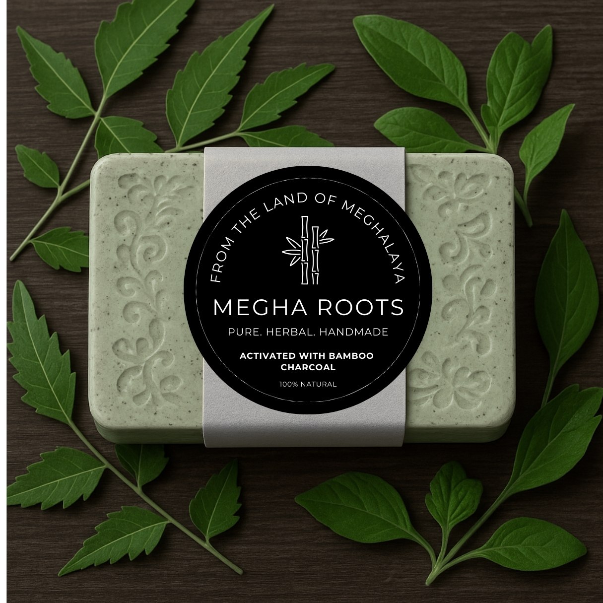 Tan Clear Herbal Scrub Organic Soap Bar Organic Soap
